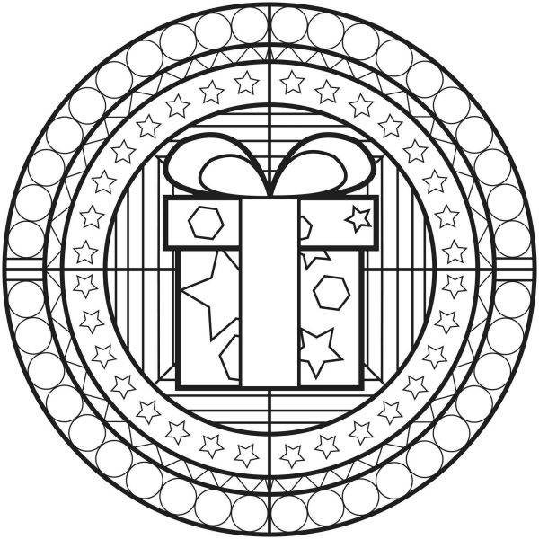 Mandala škatla v krogu